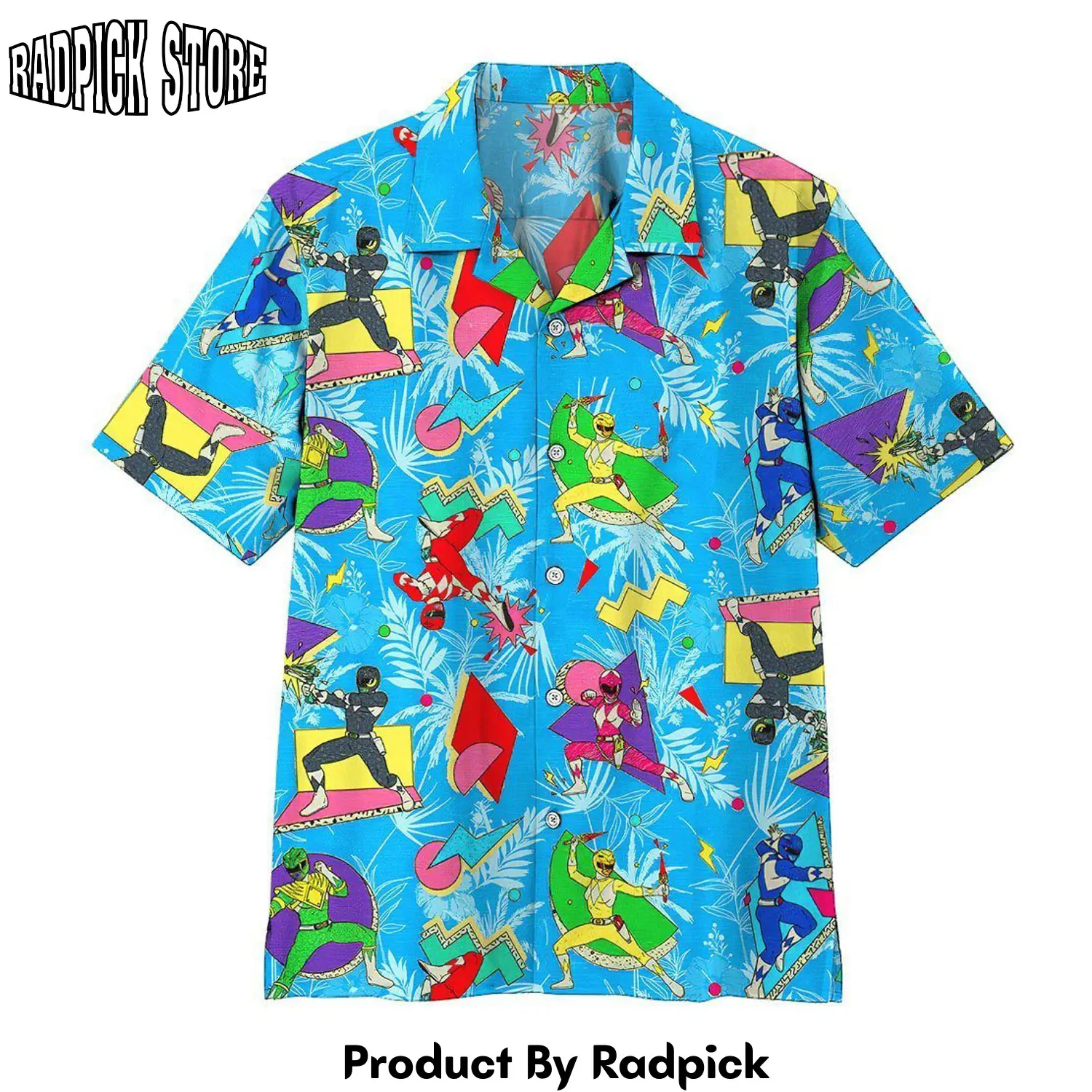 Radpick 3d mighty morphin power ranger hawaii shirt rp292546
